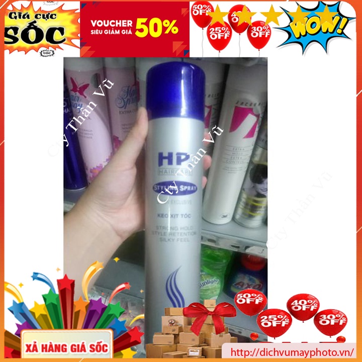 Keo xịt tóc HP STYLE 420ML Giúp Cho Mái Tóc Thật Cứng Và Giữ Nếp Trong Thời Gian Dài