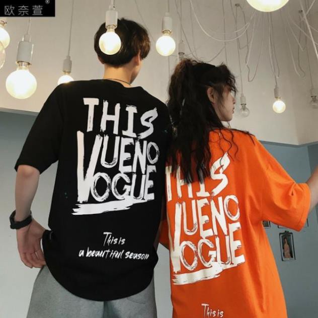 [S02][HÌNH THẬT] Áo thun nữ nam unisex căp đôi áo phông nữ tay lỡ This VUENO VOGUE chuẩn shop đẹp cá tính-BT070