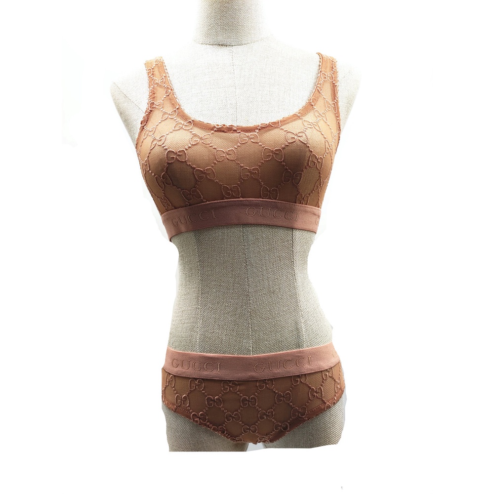 Bộ Đồ Lót Vải Tuyn Rộng GG Cổ Điển