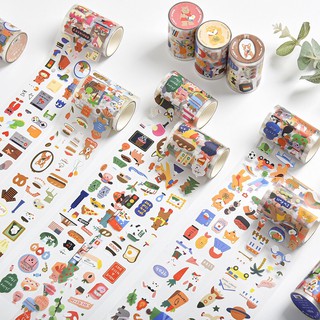 💥STICKER WASHI DẠNG CUỘN NHIỀU CHỦ ĐỀ💥