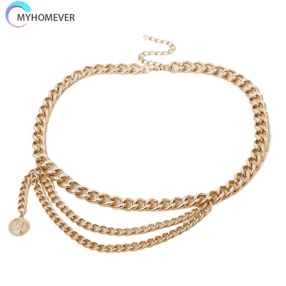 Dây Xích Kim Loại Nhiều Tầng Đeo Thắt Lưng