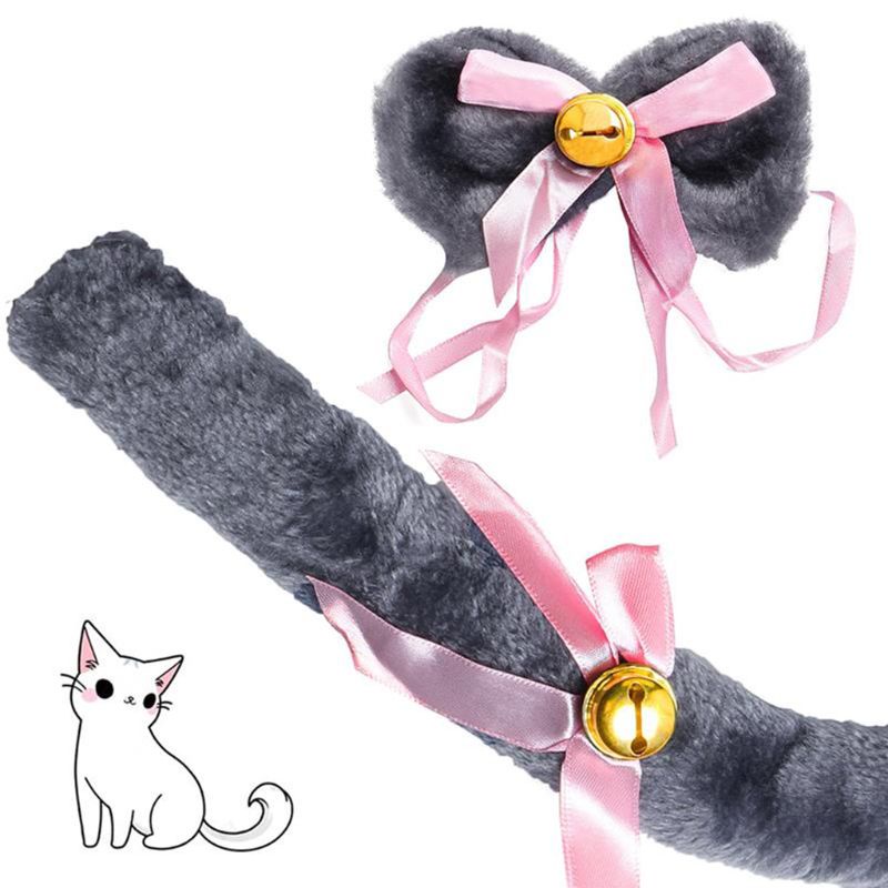 Tai Mèo Nhồi Bông Phong Cách Lolita Nhật Bản Đáng Yêu