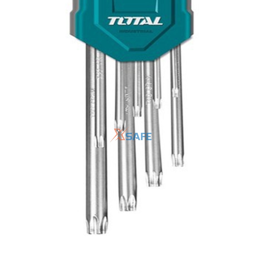 Bộ khóa lục giác bông TOTAL Bộ lục giác hoa thị thép Cr-V chắc chắn,khỏe,chống gãy cong,rỉ sét, nhỏ gọn tiện lợi