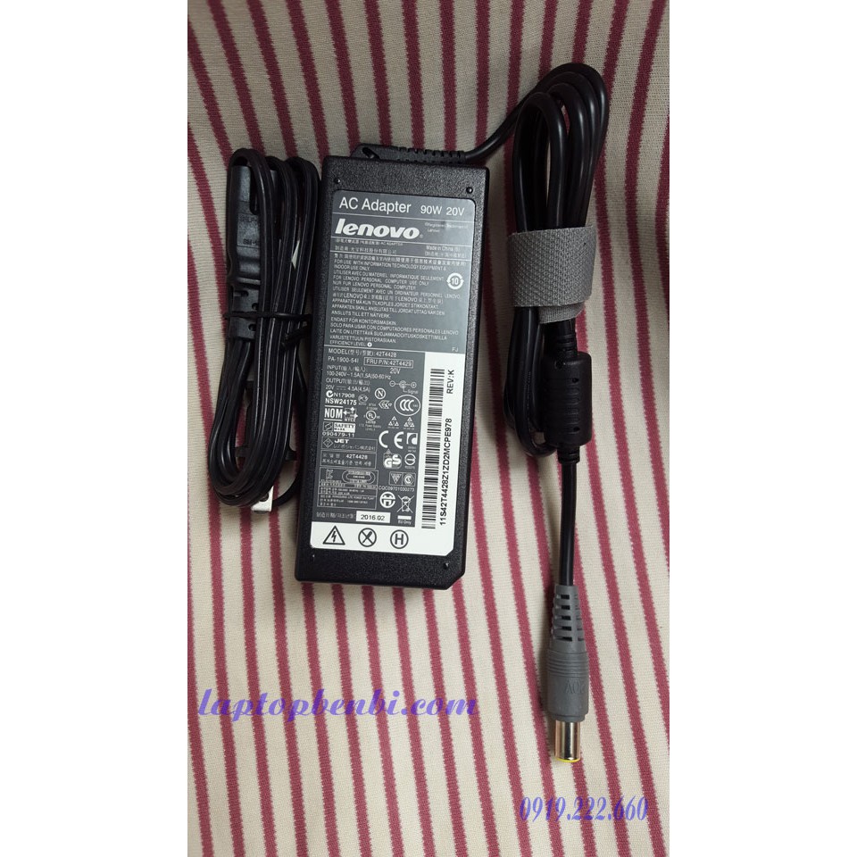 Adapter Lenovo 90w (20v-4,5A) đầu tròn | Sạc laptop lenovo thinkpad X220,x230,T420,T430