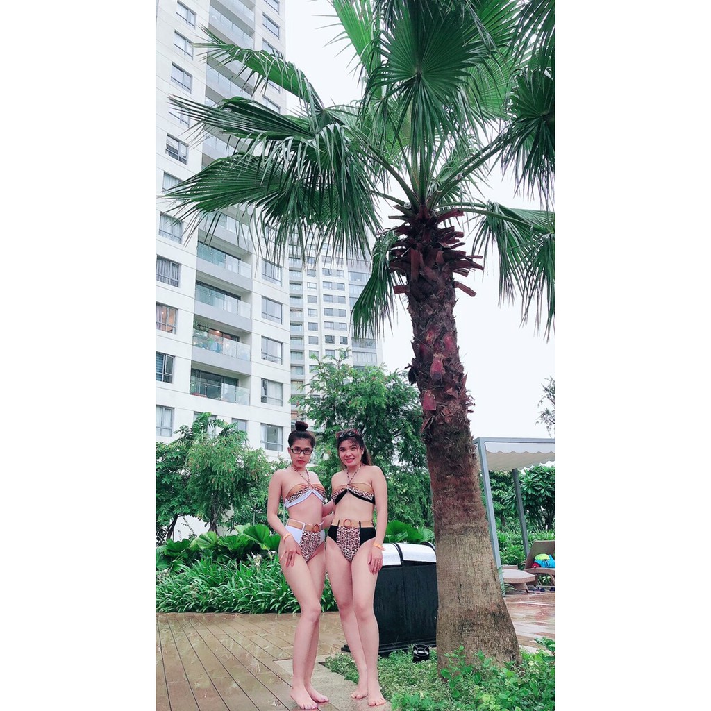 Bikini da beo phối khoen cá tính( kèm hình thật)