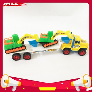 ĐỒ CHƠI TRẺ EM - XE TẢI CHỞ MÁY XÚC - kingtoys99