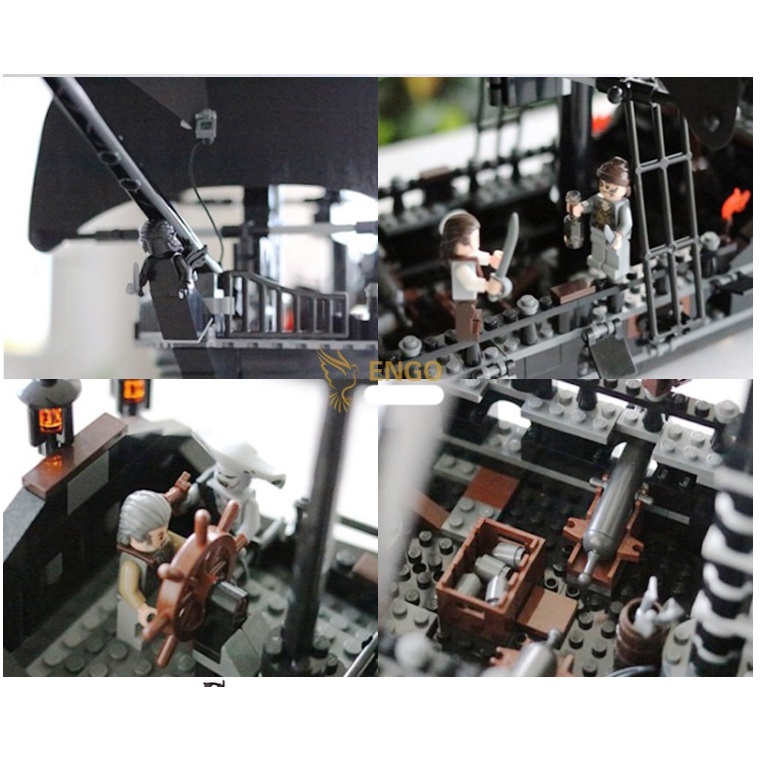 Đồ chơi xếp hình trẻ em lego, đồ chơi lắp ráp thuyền hải tặc