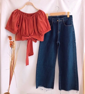 Quần culottes JEANS nữ