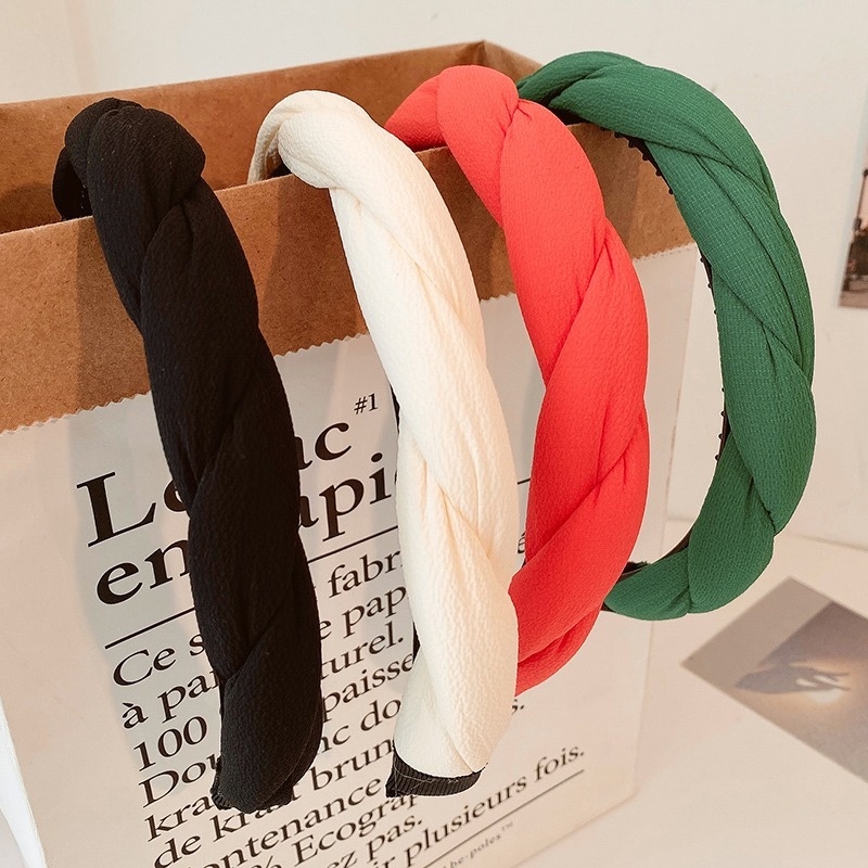 Băng đô bện dây thời trang Hàn Quốc