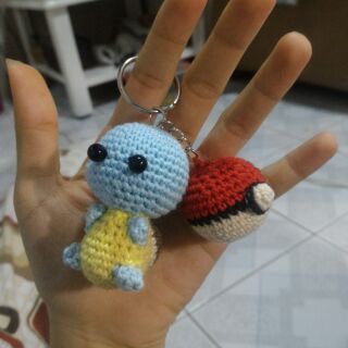 Móc khóa len Squirtle handmade