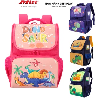 Cặp học sinh chống gù giá rẻ siêu nhẹ dành cho các bé tiểu học MITI C11072M họa tiết DIN