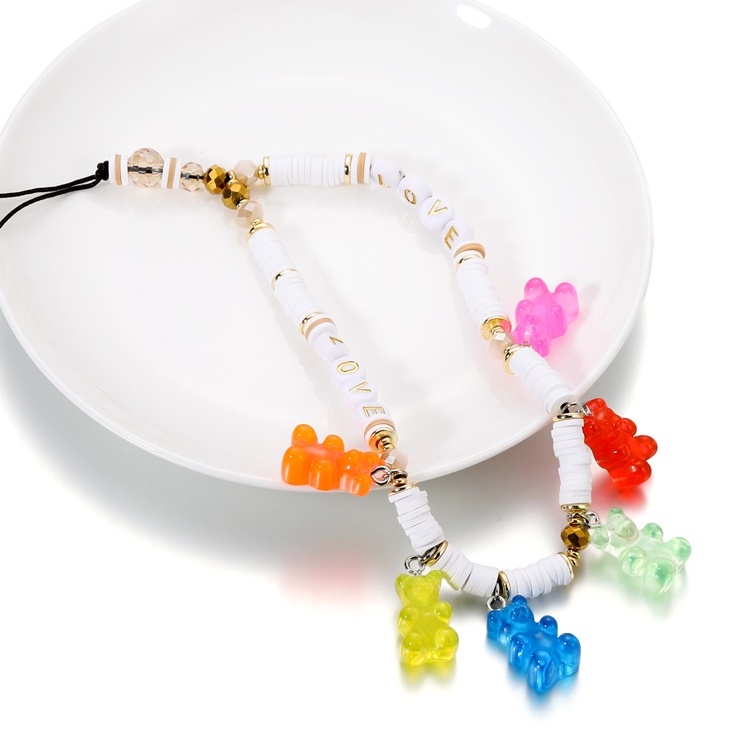 Set 10 mặt ST.KUNKKA hình gấu bằng nhựa resin