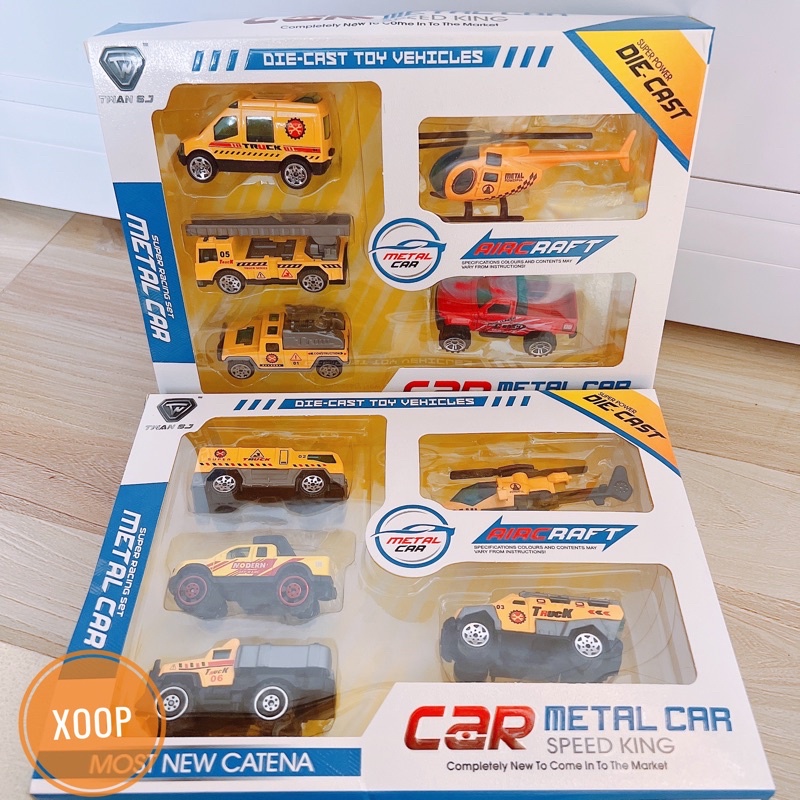 Đồ chơi ! Hộp xe công trình hợp kim 5 chi tiết mẫu mới 2022