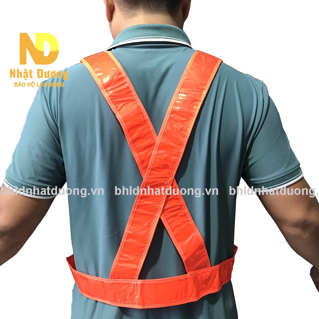 Áo phản quang dây đi phượt quét dọn ban đêm làm việc tại công trình , Áo lao động phản quang