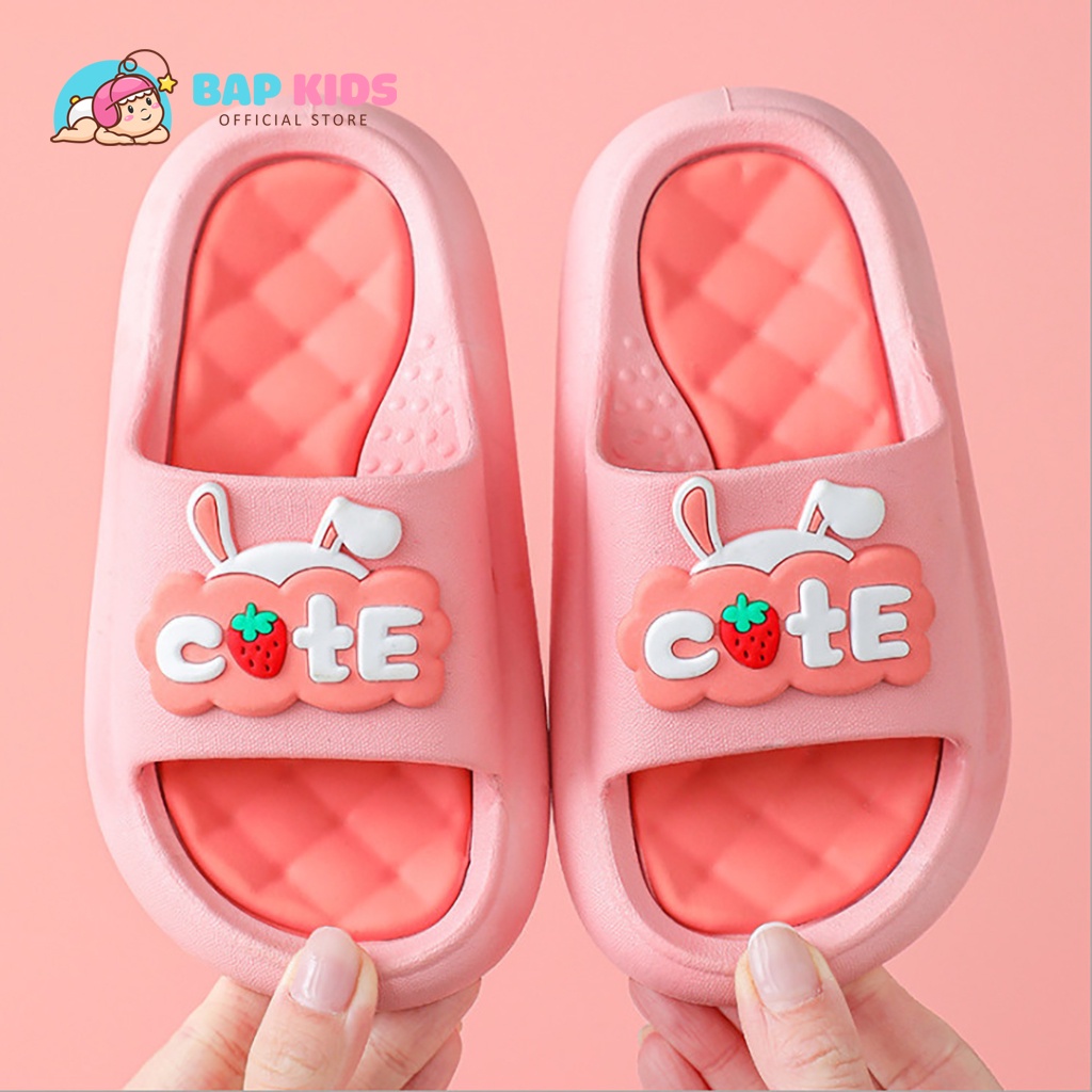 Dép Cho Bé Bapkids Chống Trơn Trượt Siêu Êm Cực Dễ Thương