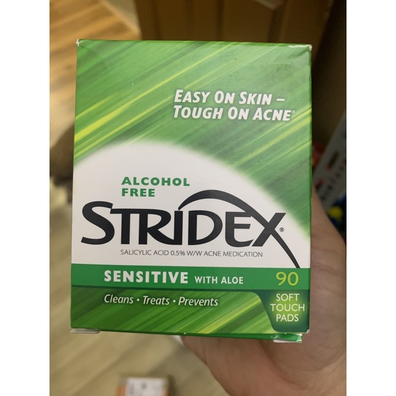 BÔNG TẨM MỤN STRIDEX MAXIMUM STRENGTH 90 MIẾNG CHÍNH HÃNG - 5361