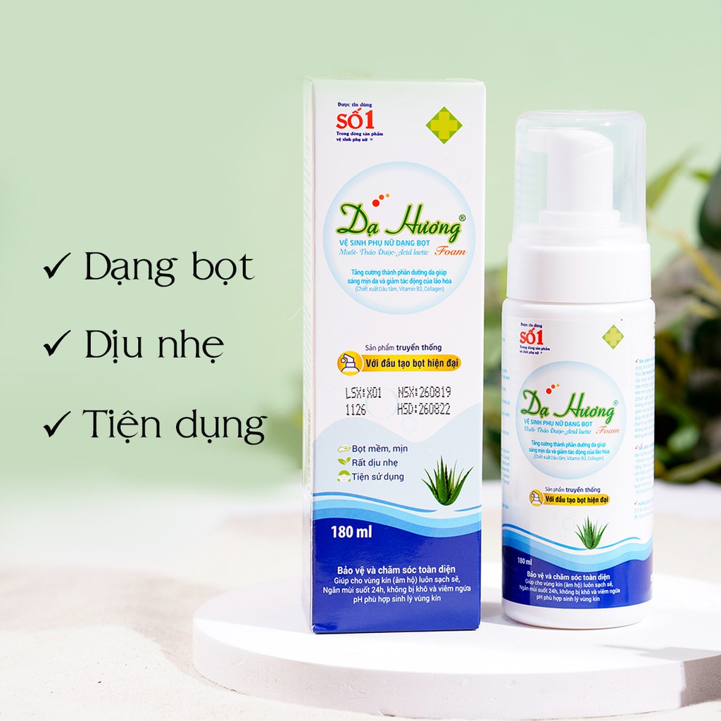 Dung dịch vệ sinh phụ nữ Dạ Hương bổ sung collagen giúp Dưỡng Ẩm, Làm Sạch, Làm Hồng Và Se Khít Cô Bé -180ml