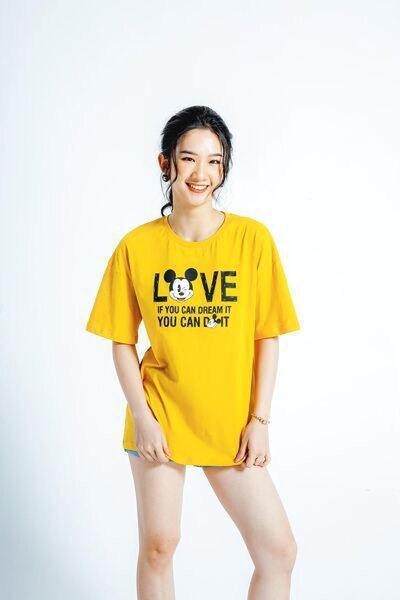 Áo thun T-shirt freesize in chữ mickey