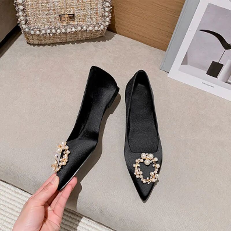 Giày Búp Bê Mũi Nhọn Thời Trang 2023 New women shoes Size 34-44