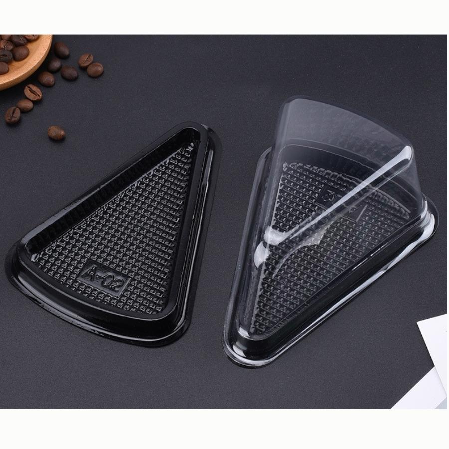 Hộp Nhựa Đựng Bánh Mousse Phụ Kiện Trang Trí Hình Tam Giác Set 10 Hộp A2 A3 SỈ LẺ SỐ LƯỢNG