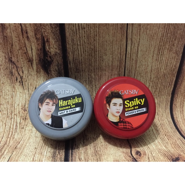 Wax tạo kiểu tóc Gatsby xám &amp; đỏ 75g