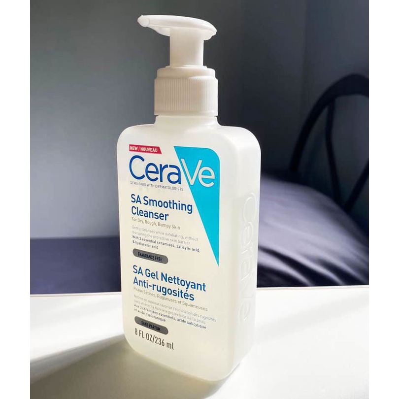 Sữa rửa mặt dành cho da khô ráp, sần sùi Cerave SA Smoothing Cleanser 236ml