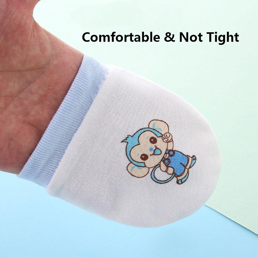 1 Găng Tay Chống Xước Họa Tiết Hoạt Hình Dễ Thương Cho Bé Sơ Sinh