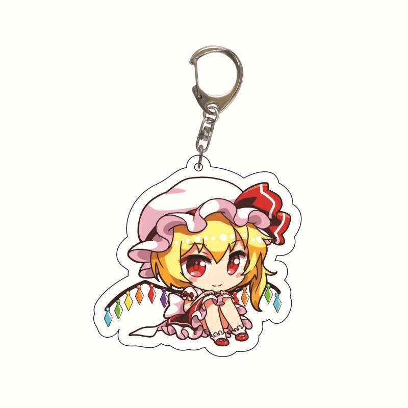 Móc Chìa Khóa Bằng Acrylic In Họa Tiết Hoạt Hình Touhou Project Kirisame Marisa Hakurei Reimu