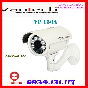Camera AHD hồng ngoại 2.0 Megapixel VANTECH VP-150A
