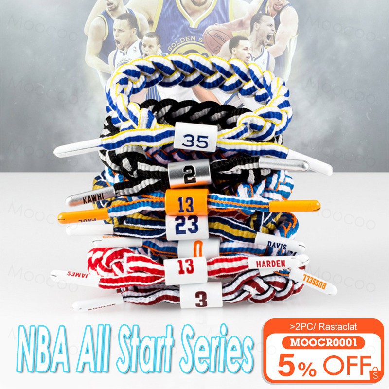 Vòng đeo tay dạng dây giày bóng rổ Rastaclat NBA