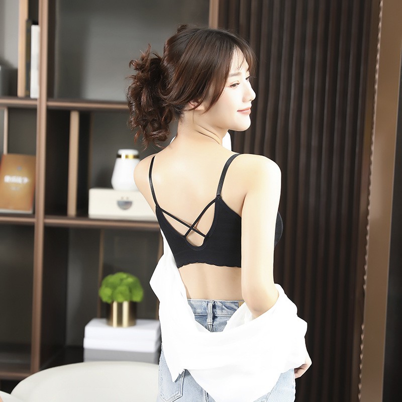 Áo bra ren dây mảnh, áo bralette tập Gym, Yoga BAS040