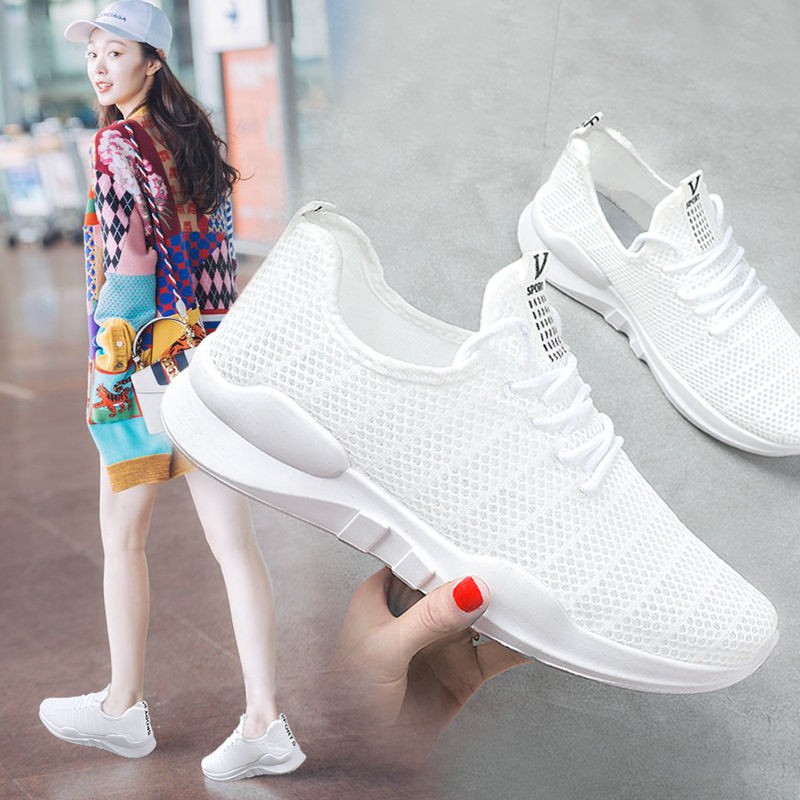 (068)Giày thể thao sneaker nữ cá tính năng động tiện dụng
