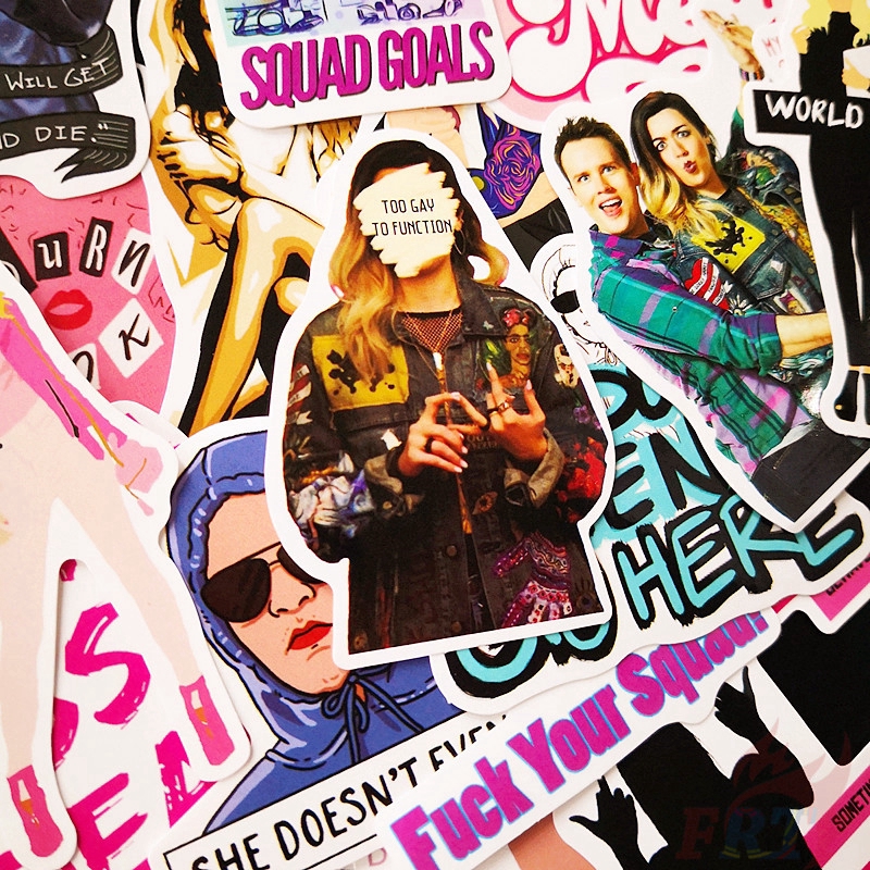 ❉ Mean Girls Stickers ❉ 35Pcs/Set Campus Youth Movie Fashion DIY Doodle Decals Stickers