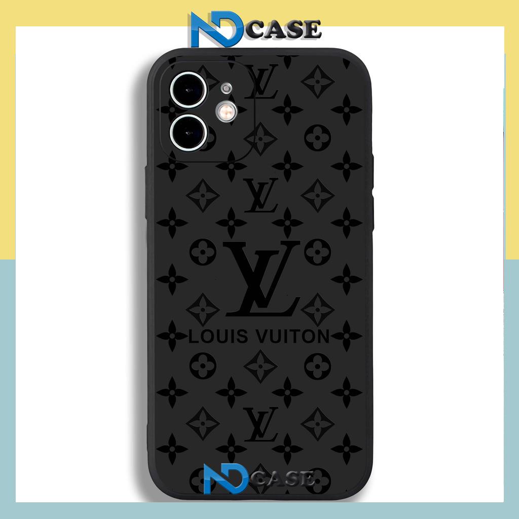 Ốp lưng iPhone LV Louis Vuitton viền vuông silicon dẻo bảo vệ camera cho ip 6/6s/7/8/X/XS/Xr/11/12/13/14 Pro Plus Max
