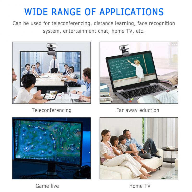 Webcam thông minh HD cổng USB 2.0 có micro ghi âm Video cho máy tính | BigBuy360 - bigbuy360.vn