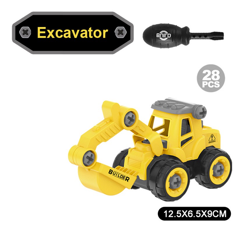Đồ chơi lắp ráp xe công trường dành cho trẻ em