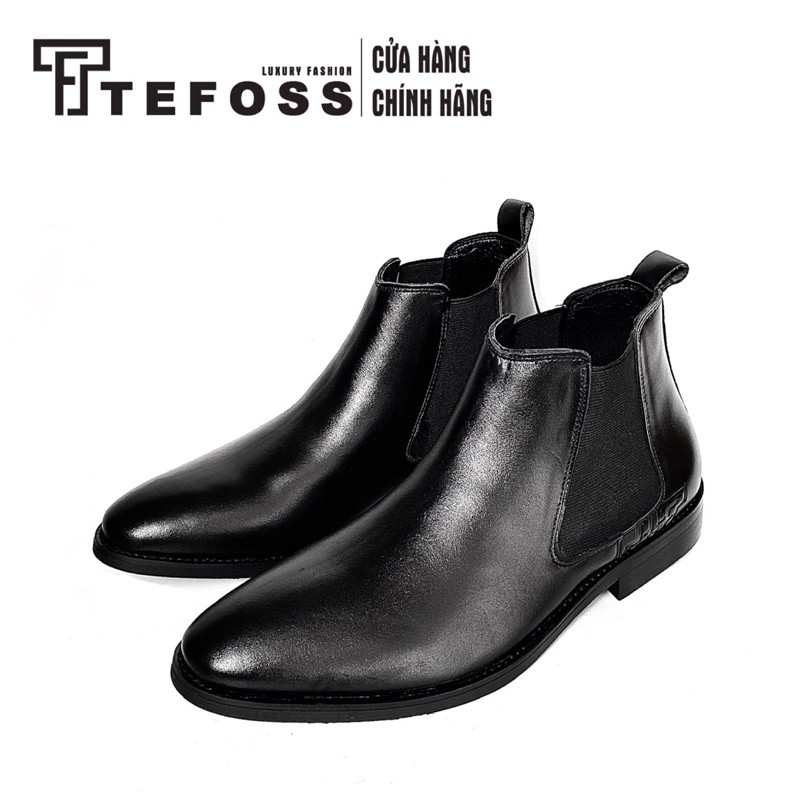 Giày Chelsea Boot TEFOSS HT655 da bò thật nam cao cấp size 38-44