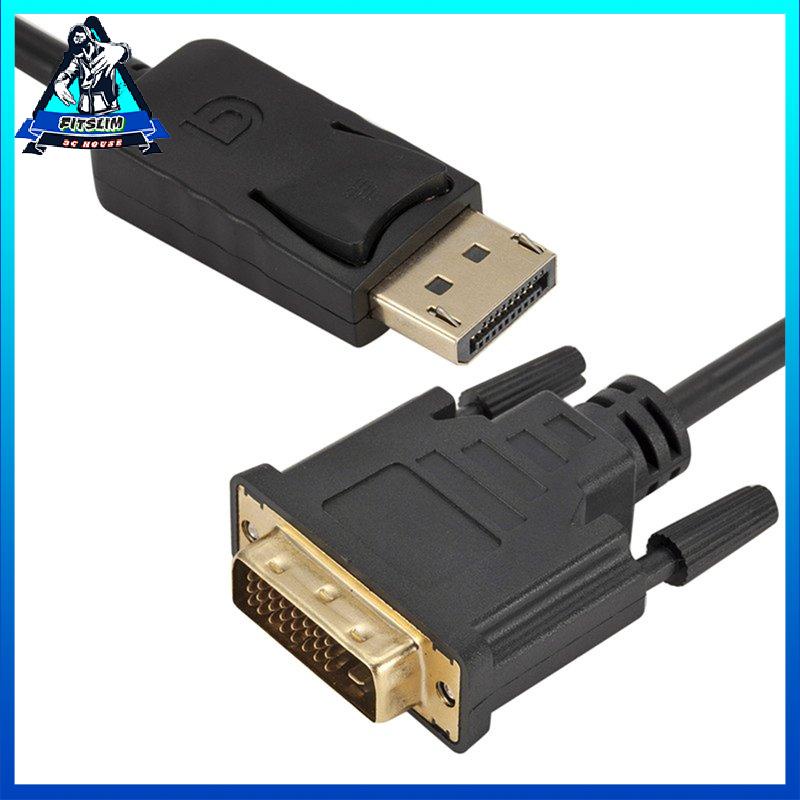 [Fitslim] DP to DVI adapter cable Displayport to DVI 24+1 adapter cable 1.8 meters