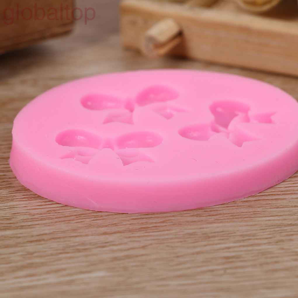 Khuôn silicon hình nơ làm bánh/kẹo trang trí tiện dụng