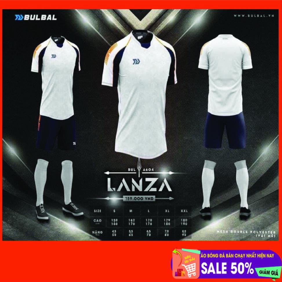 Bộ áo bóng đá không logo Bulbal Lanza sẵn kho, giá tốt