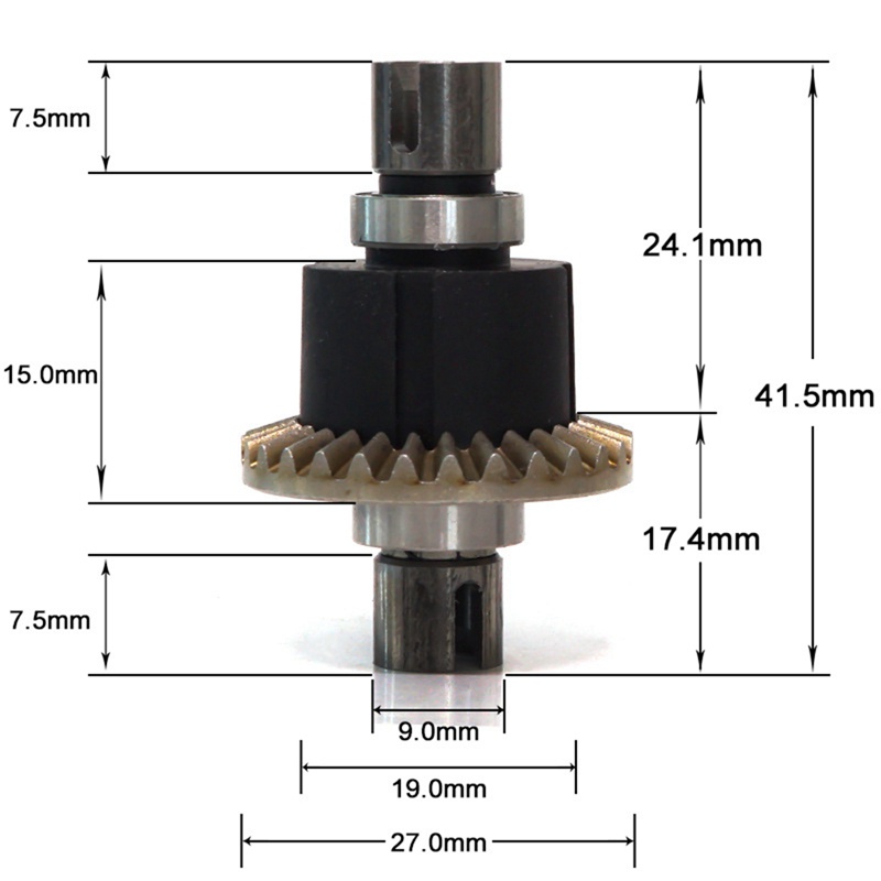 2 Bộ Bánh Răng Kim Loại Khác Nhau Cho Xe Hơi Điều Khiển Từ Xa SG1603 SG1604 SG1605 UDIRC UD1601 UD1602 UD1603 1 / 16