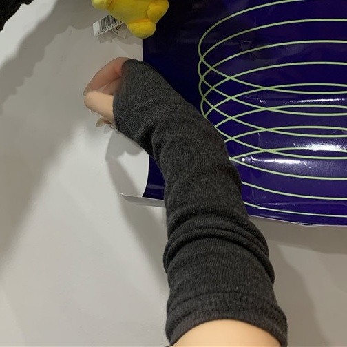 Ống tay áo hở ngón tối màu phong cách punk harajuku cá tính cho nam nữ 225600