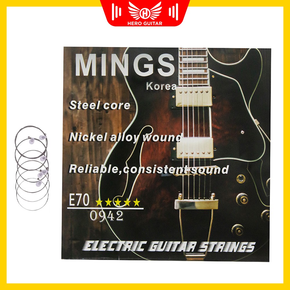 Dây đàn Guitar điện MINGS - E70 CHÍNH HÃNG 100% - Hero Guitar Đà Nẵng