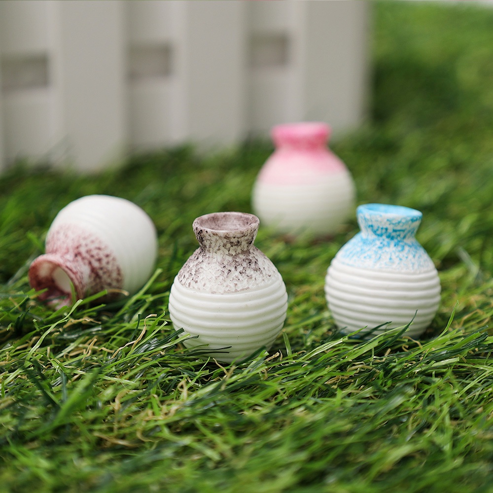 Chậu Cây Bonsai Mini Bằng Nhựa Resin Dùng Trang Trí Tiểu Cảnh DIY