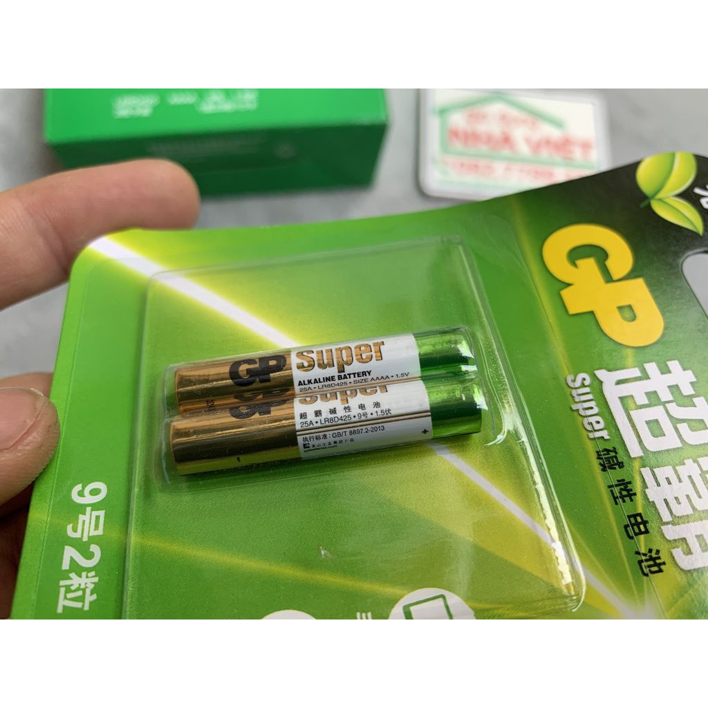 Bộ 2 pin GP AAAA LR8D425 25A Alkaline 1.5V dùng cho bút vẽ máy tính bảng