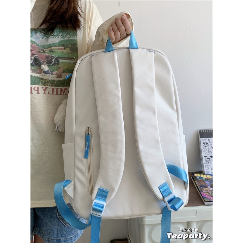 Balo đi học nam nữ  in chữ  thời trang ulzzang hàn quốc cho học sinh cấp 2, cấp 3 sinh viên B393