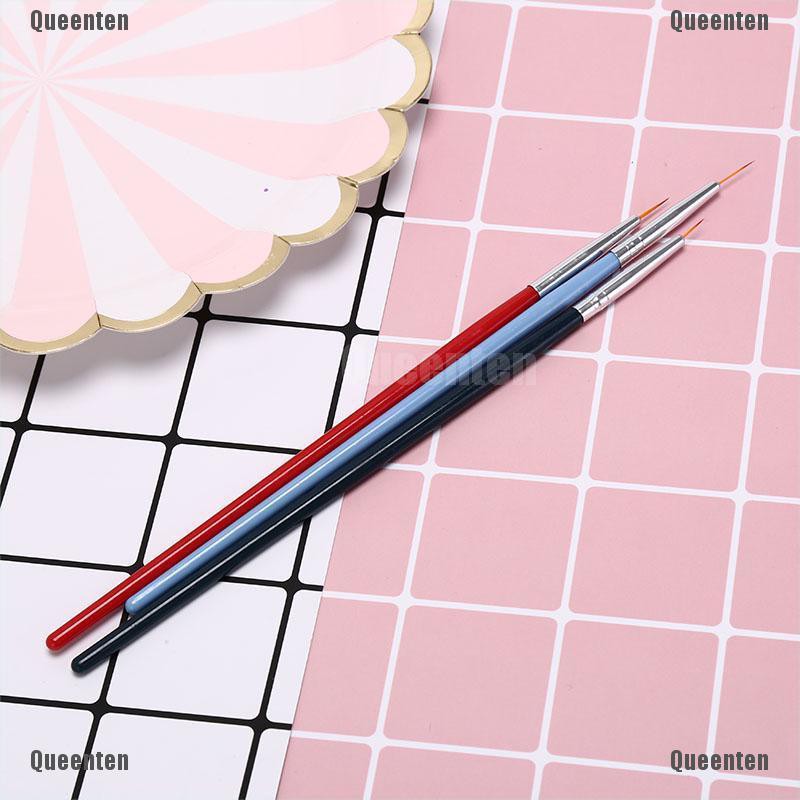 Set 3 cọ vẽ móng tay thiết kế nghệ thuật làm đẹp tiện lợi dễ sử dụng