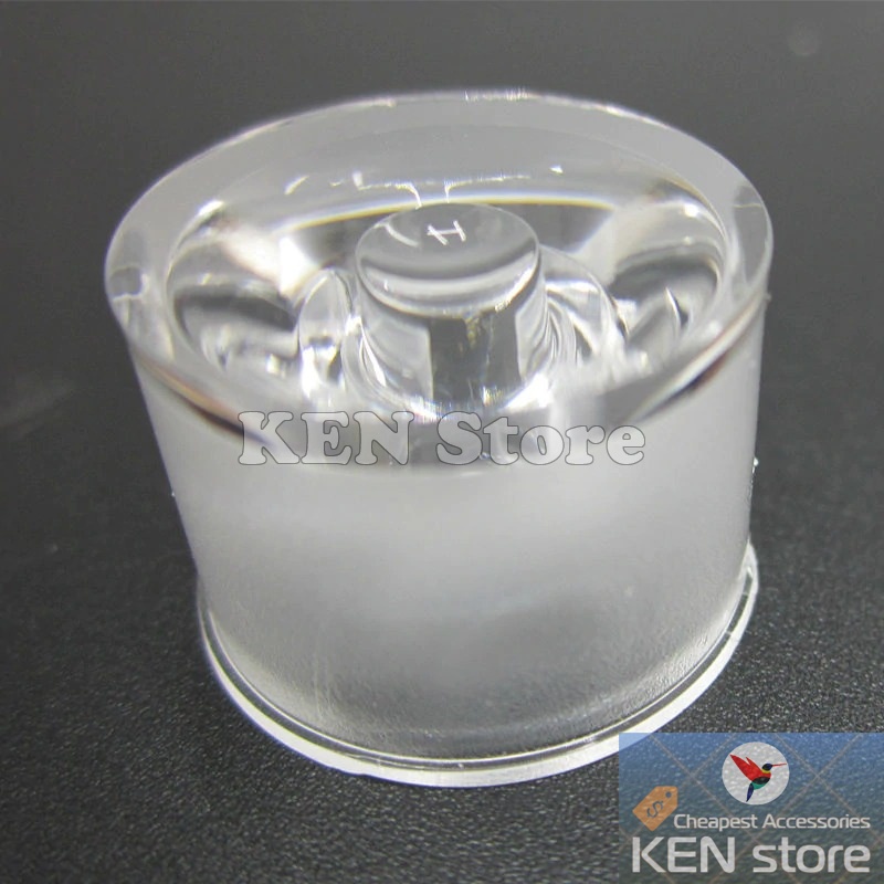 Bộ 5 chóa đèn, thấu kính 20mm cho chip led luxeon 1W 3W 5W (thân nhựa trong)