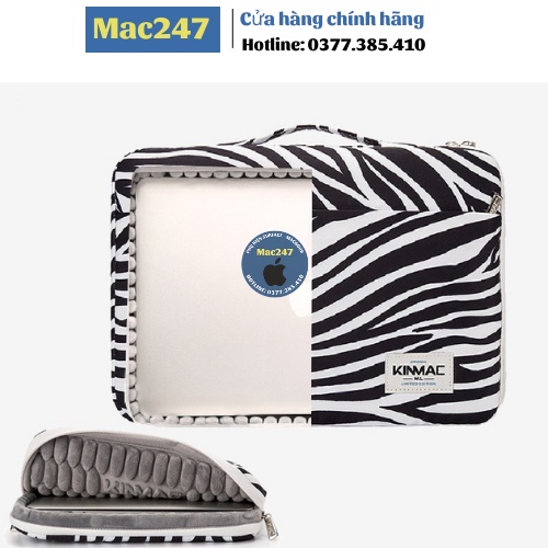 (Chính Hãng)Túi chống sốc Laptop KINMAC mẫu Ngựa vằn 12inch, 13.3inch, 14inch, 15.6inch bảo vệ máy cực tốt