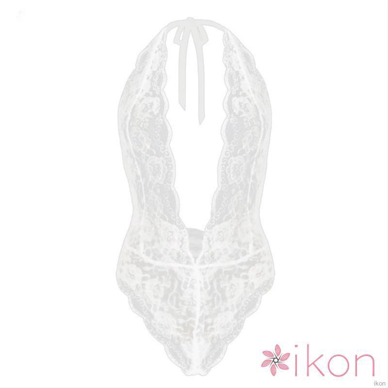 Đồ ngủ ren áo liền quần dây sát nách thiết kế cổ chữ V quyến rũ